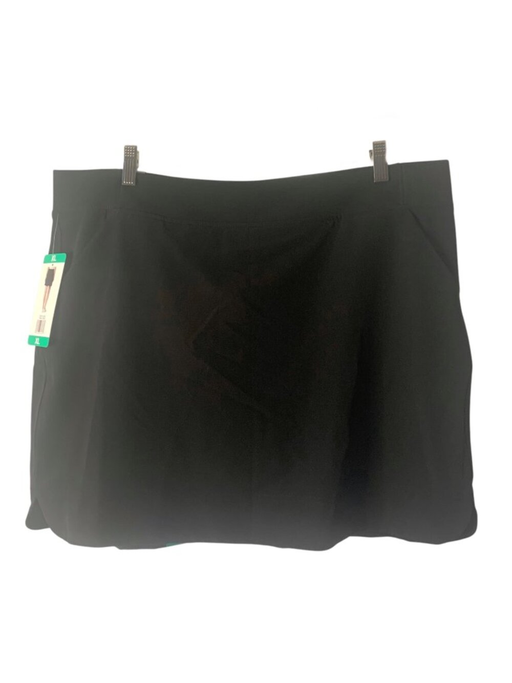 32 DEGREES Black Women's Pull-On Lightweight Athletic Skort Skirt NWT Size XL